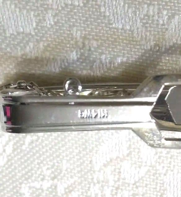 M*u様 エメラルド 0.78 K14 WGホワイトゴールド タイピン★3.8g