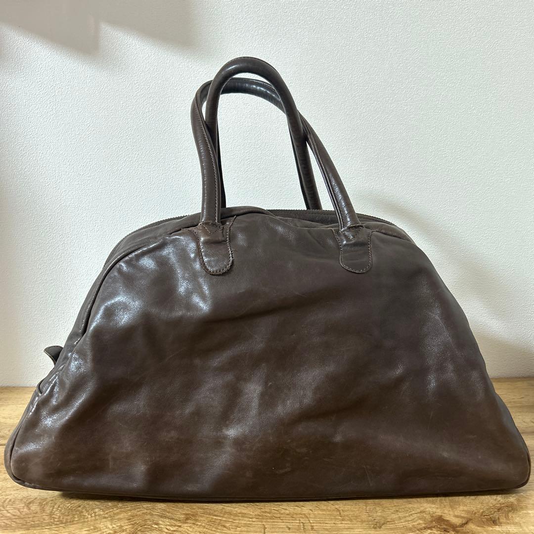 ジャスエムビー Jas-M.B. 牛革 ボストンバッグ トラベル 旅行 ツートン