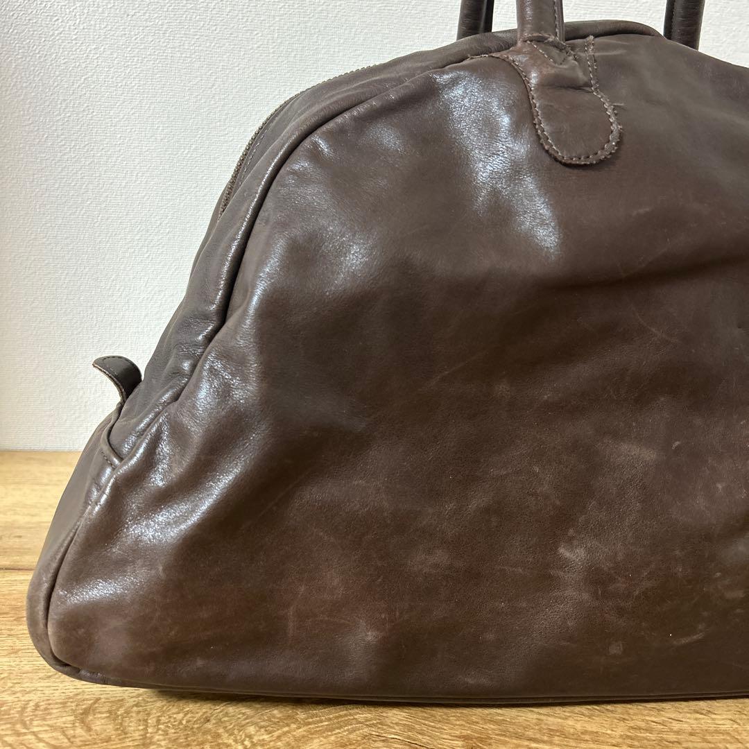 ジャスエムビー Jas-M.B. 牛革 ボストンバッグ トラベル 旅行 ツートン