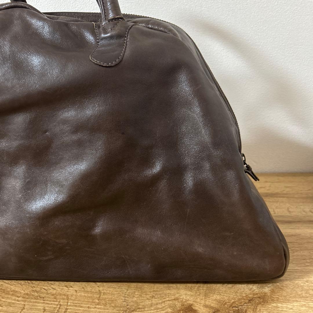 ジャスエムビー Jas-M.B. 牛革 ボストンバッグ トラベル 旅行 ツートン