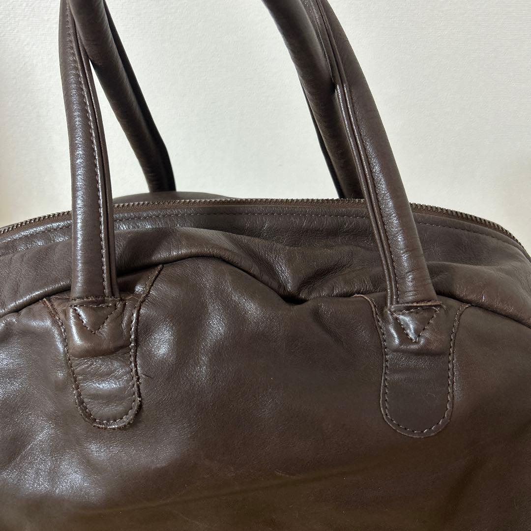 ジャスエムビー Jas-M.B. 牛革 ボストンバッグ トラベル 旅行 ツートン