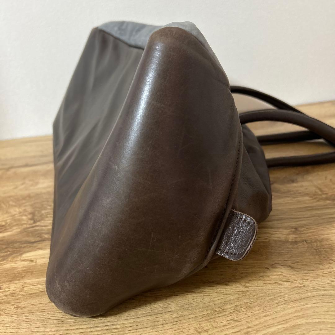 ジャスエムビー Jas-M.B. 牛革 ボストンバッグ トラベル 旅行 ツートン