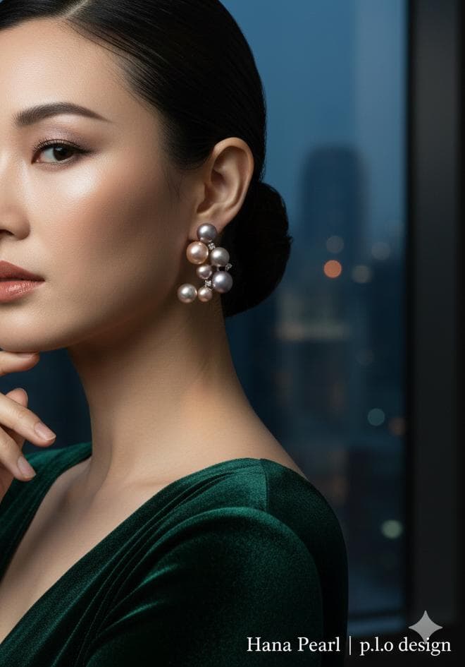 【極光星雲】淡水真珠 花珠級 14珠 豪華絢爛 ピアス 大粒 輝き最高 S925