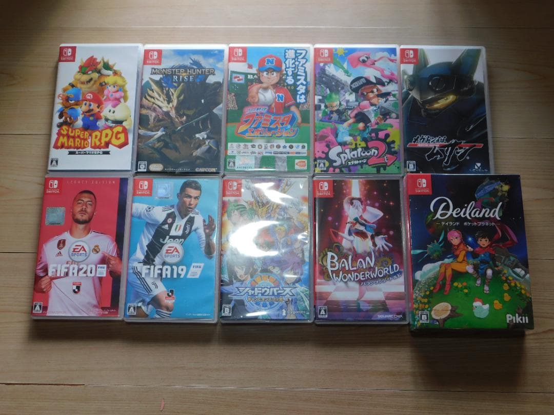 ＠スイッチ★スーパーマリオＲＰＧ・モンハン・スプラトゥーン２・ＦＩＦＡ等（１０本