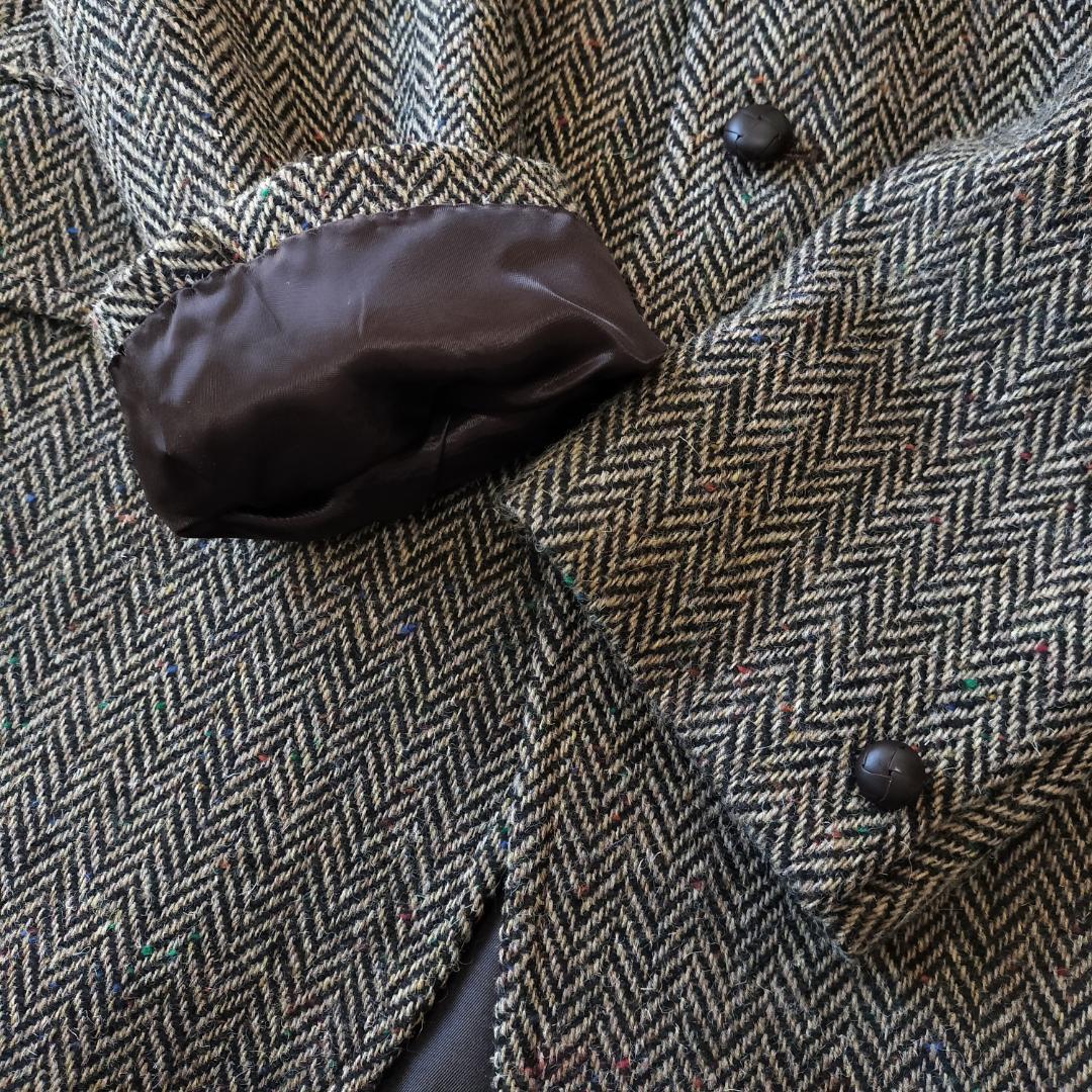 アナトミカ DUNN JACKET 40 M~L ヘリンボーンツイード ブラウン