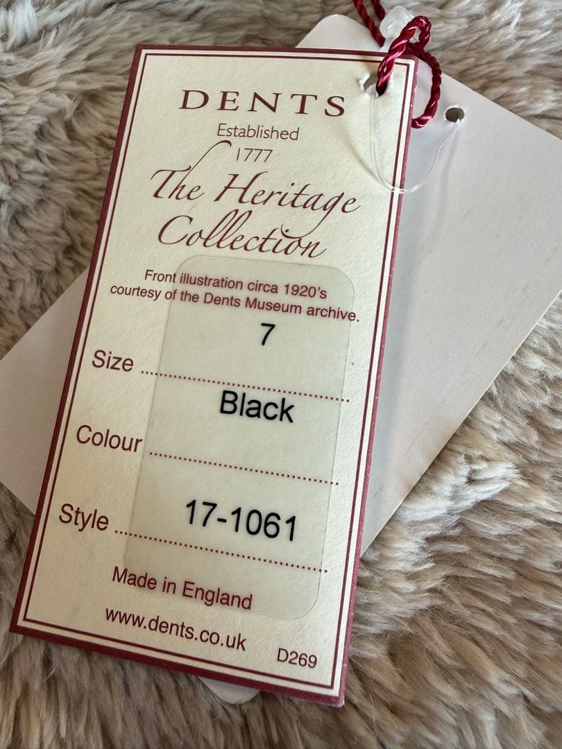 DENTS レザー手袋 ブラック