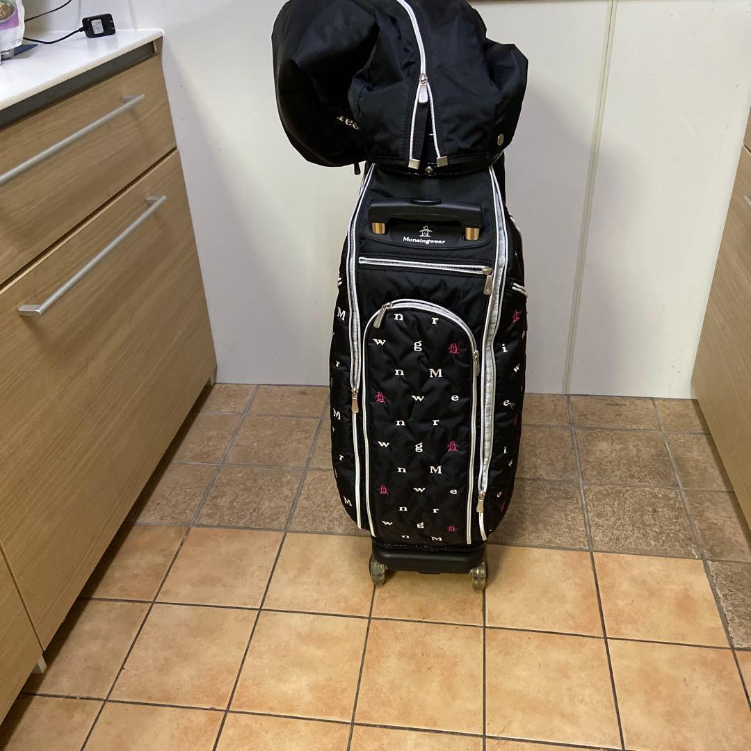 Munsingwear ゴルフキャディバッグ 車輪付き
