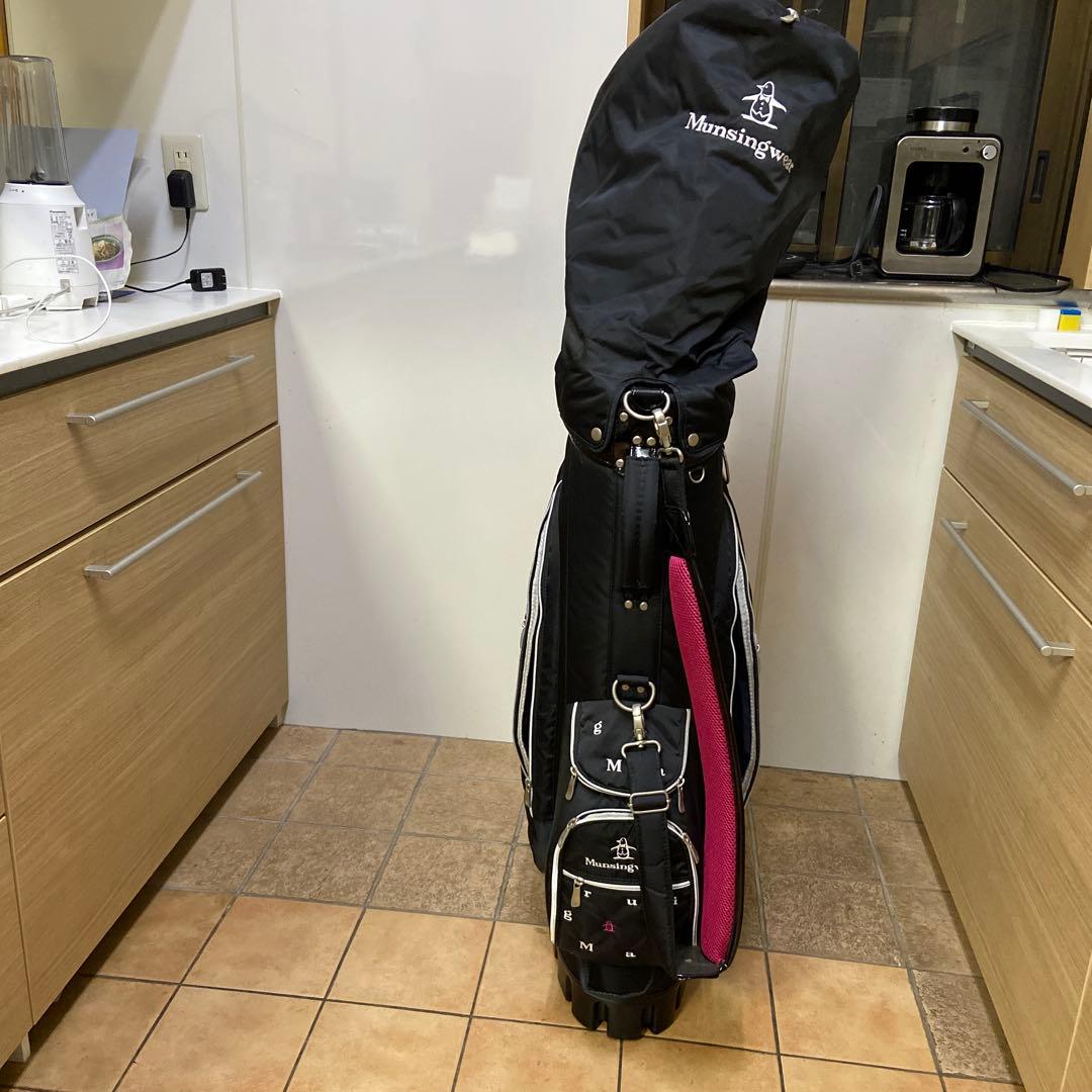 Munsingwear ゴルフキャディバッグ 車輪付き