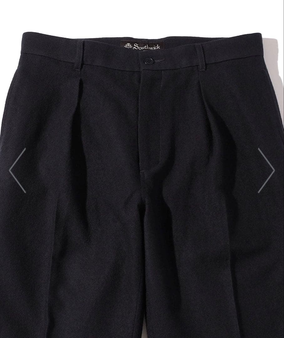 Southwick:Gate Label フェルテッド 1プリーツ スラックス