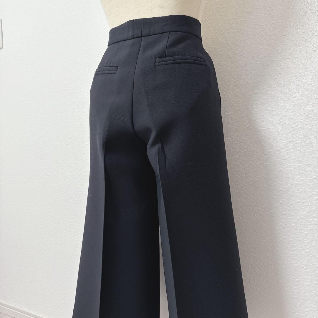 【Christian Dior】クロップドパンツ ウール×シルク ブラック