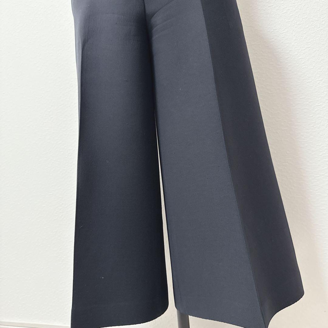 【Christian Dior】クロップドパンツ ウール×シルク ブラック