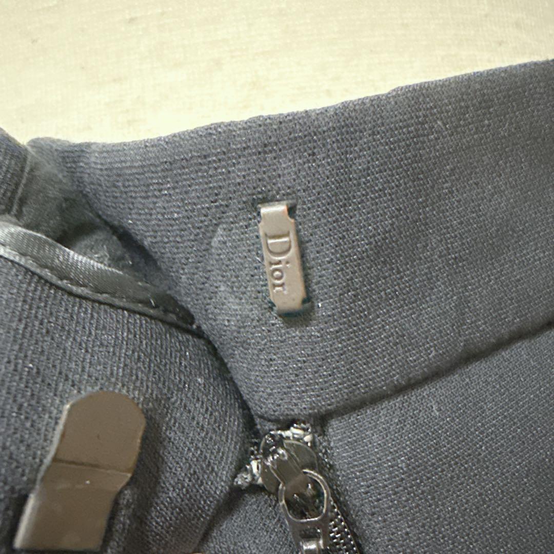 【Christian Dior】クロップドパンツ ウール×シルク ブラック