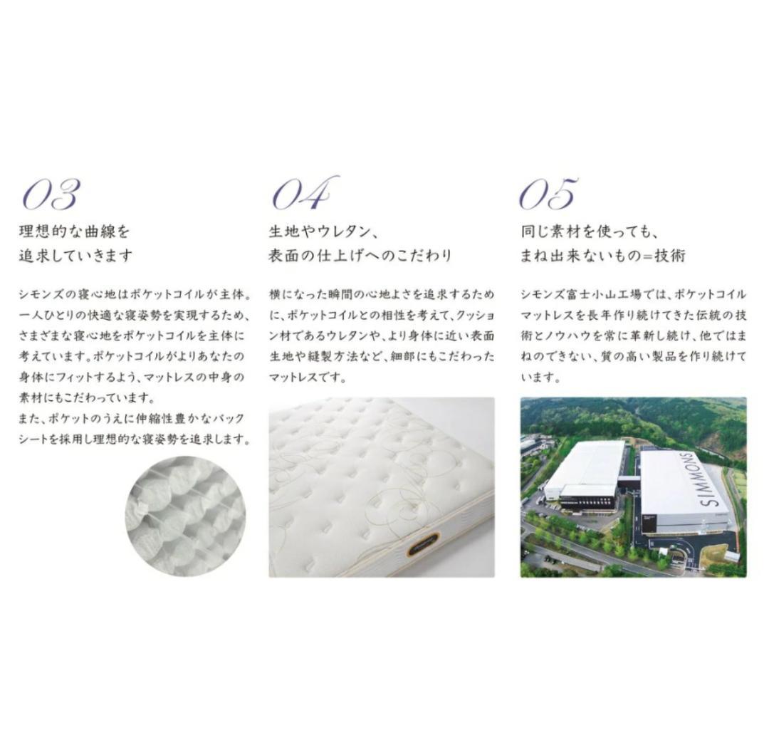 シモンズ Beautyrest Premium NFP01 SD ピロートップ