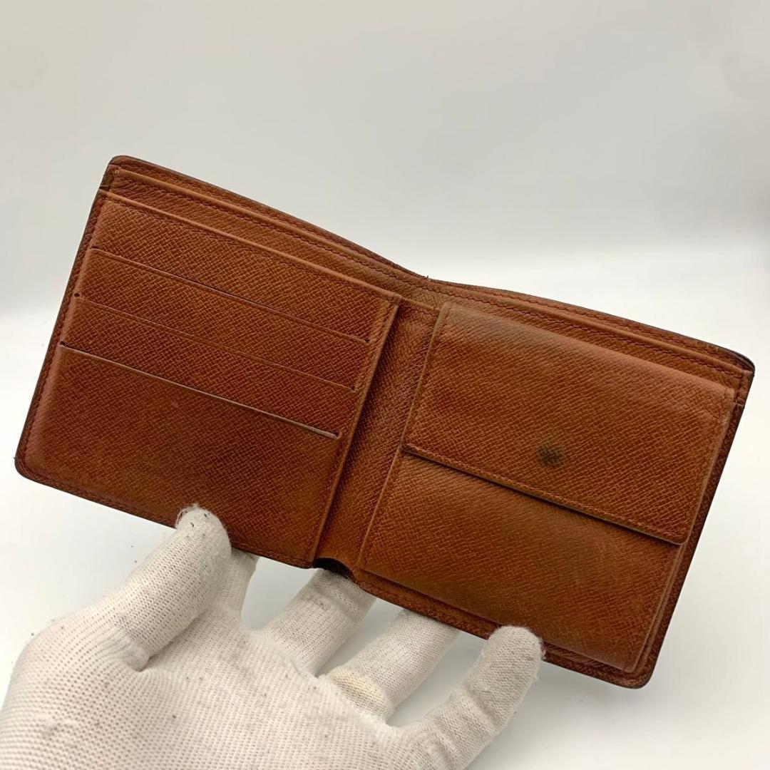 鑑定済み ルイヴィトン ポルトフォイユ マルコ 二つ折り 財布 定番 モノグラム