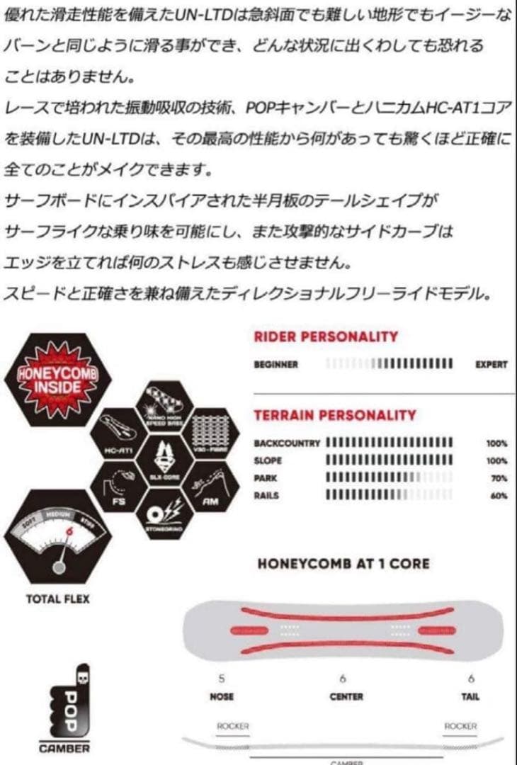 FANATIC∣UN-LTD147∣カービング∣パウダー フリーラン