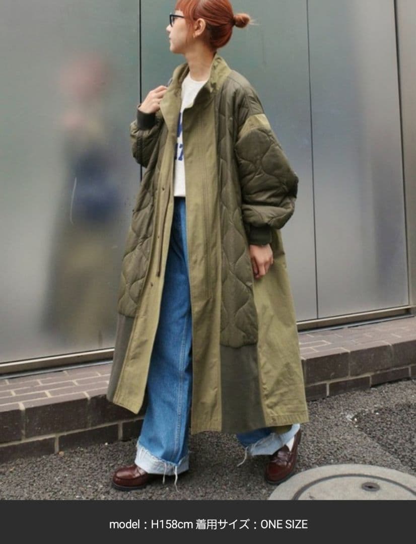 CIAOPANIC TYPY【etsinta】切替マキシミリタリーコート