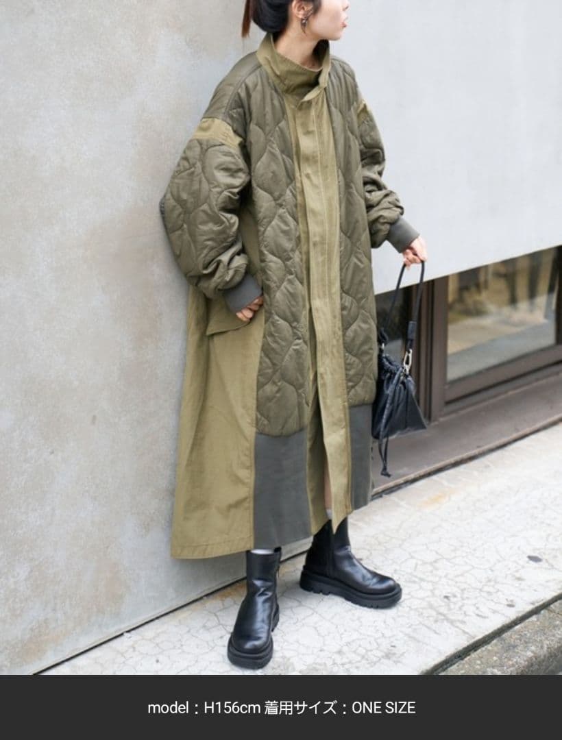 CIAOPANIC TYPY【etsinta】切替マキシミリタリーコート