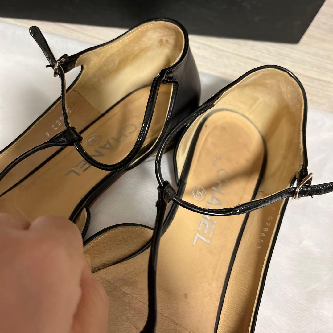 CHANEL シャネル　ブラック　フラットシューズ　サイズ37