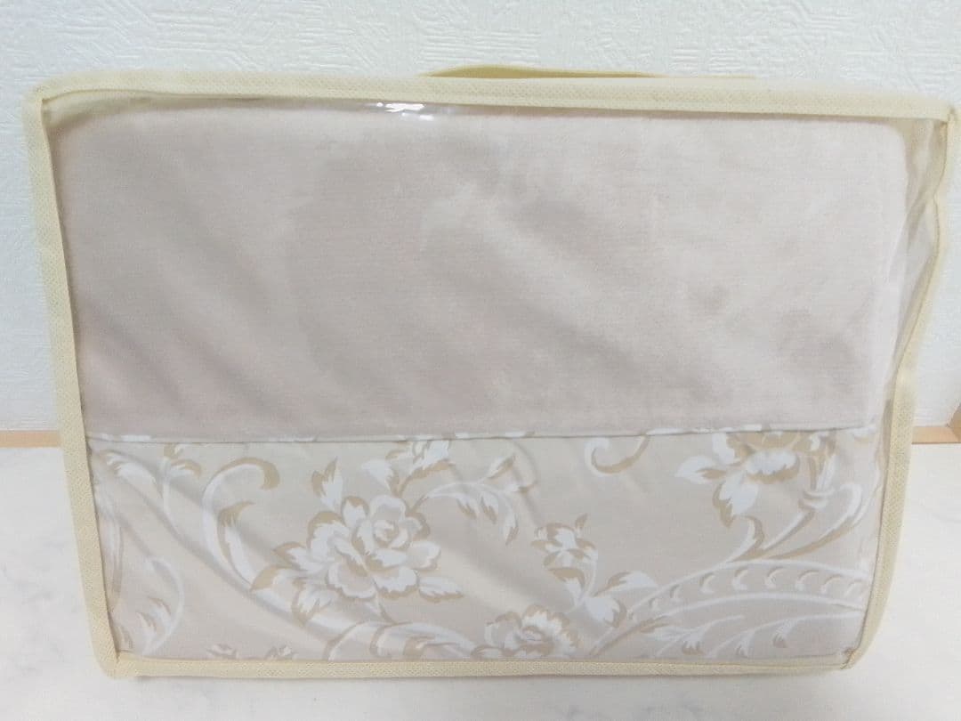 未使用 シャルレ あったか掛布団カバー ベージュ シングル 光電子 RA255