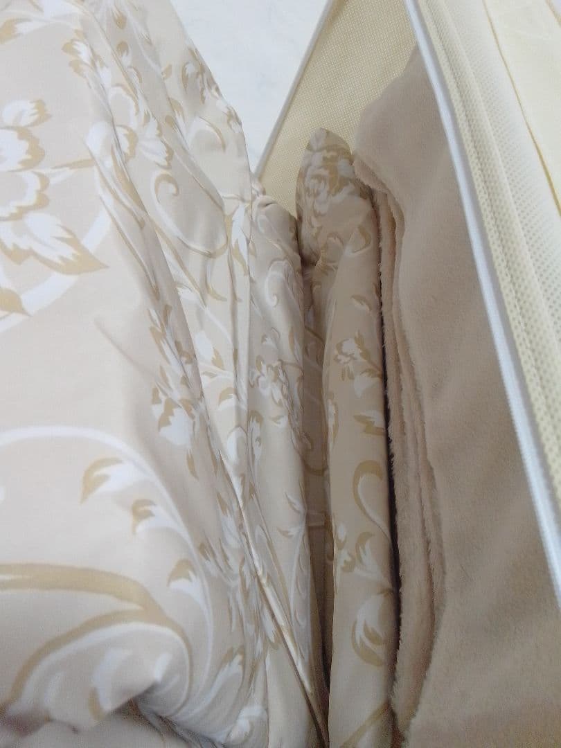 未使用 シャルレ あったか掛布団カバー ベージュ シングル 光電子 RA255