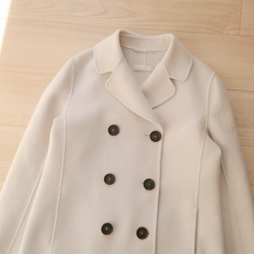 'S Max Mara　ピュアヴァージンウールダブルフェイスコート　エクリュ