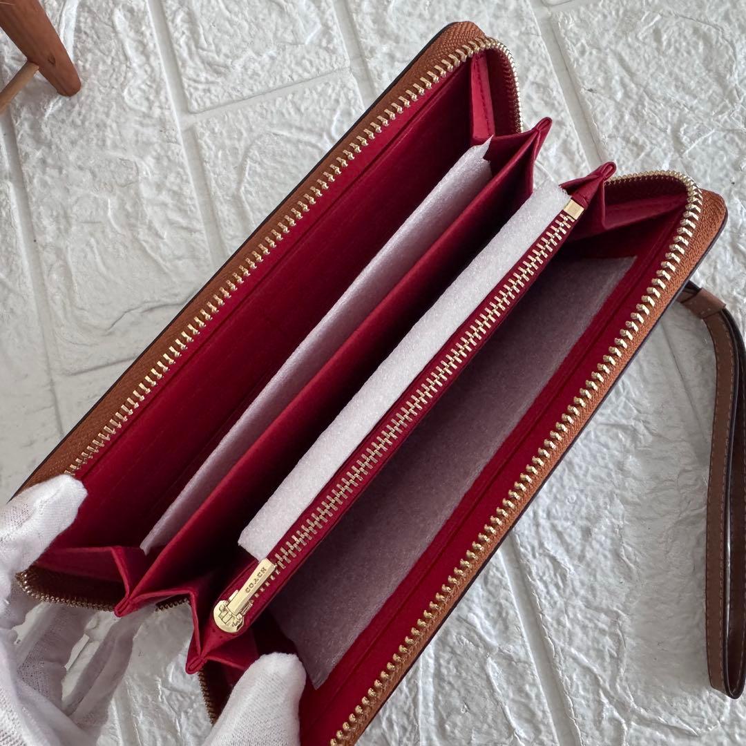 【コーチ／ C3547】新品 シグネチャー デニムマルチ 長財布 ストラップ付