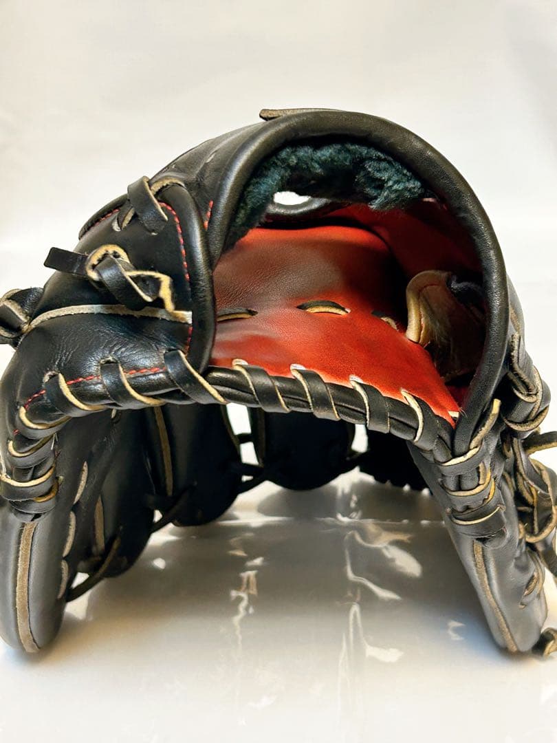 ★美品・即使用OK★ ジームス 三方親シリーズ 軟式内野用 グラブ 型深め