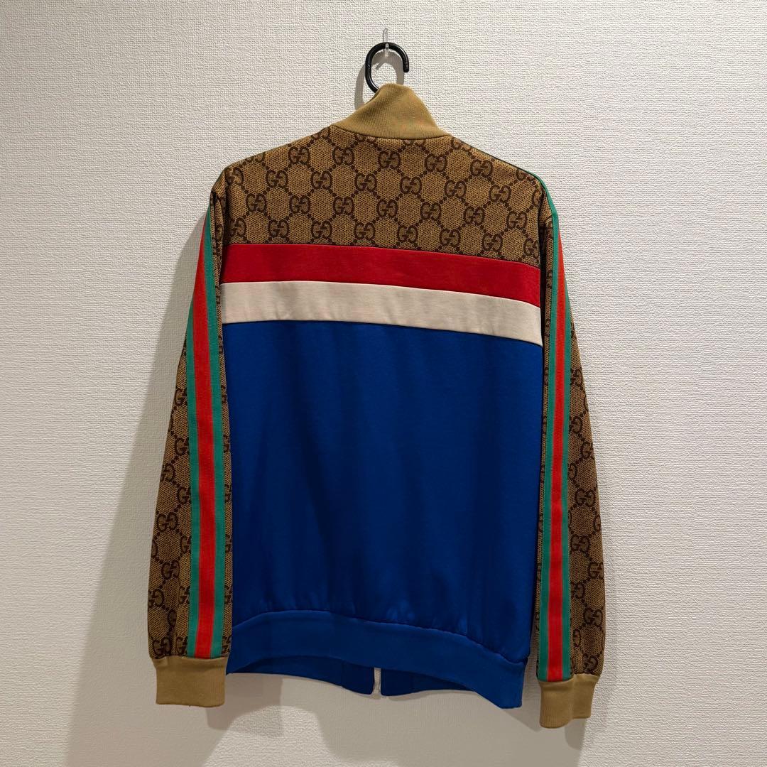 Gucci ロゴ入りジャージ 青/茶色/赤/白