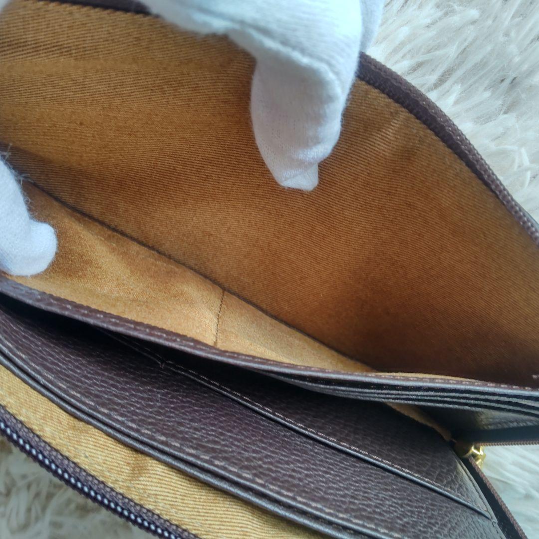 極美品✨ATAO リモ ケリー ブラウン 編み L字 長財布 ロングウォレット