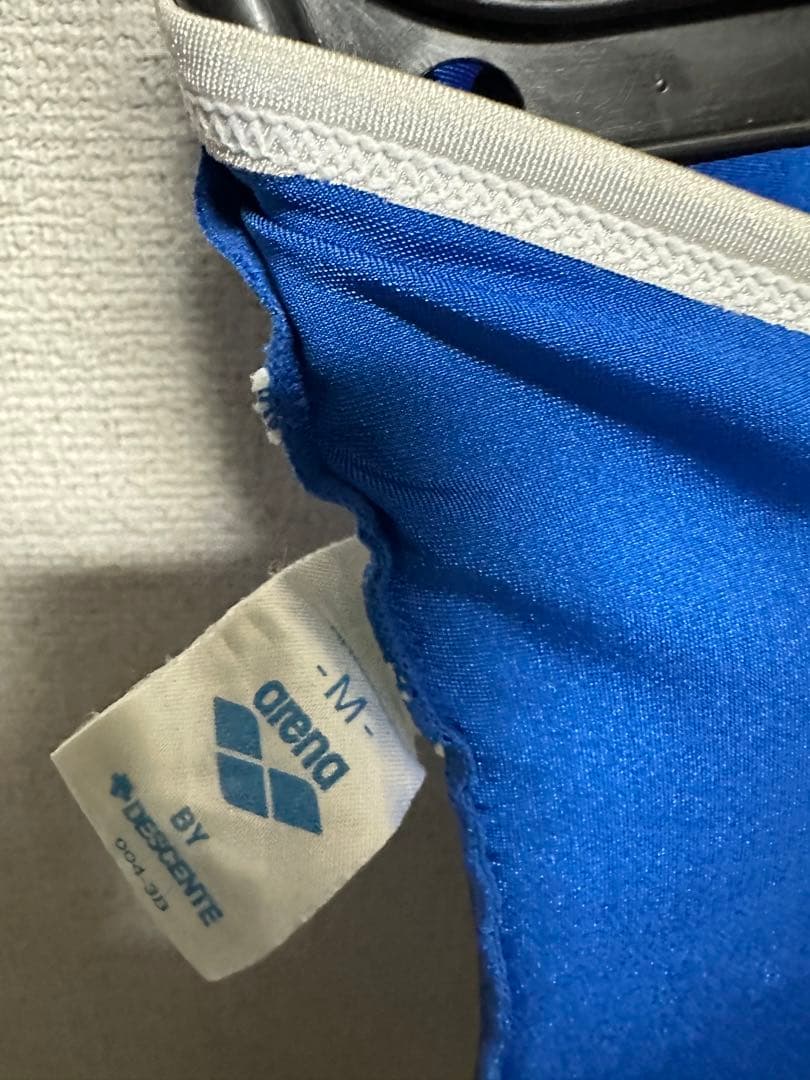 競泳水着 アリーナ arena Mサイズ ABL 青 パイピング 学年色