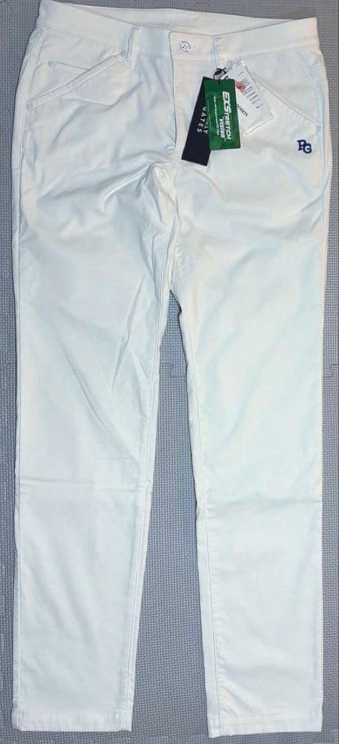 パーリーゲイツ ドビーピラミッド 表地ピーチボンディング5Pパンツ（WHT／5）