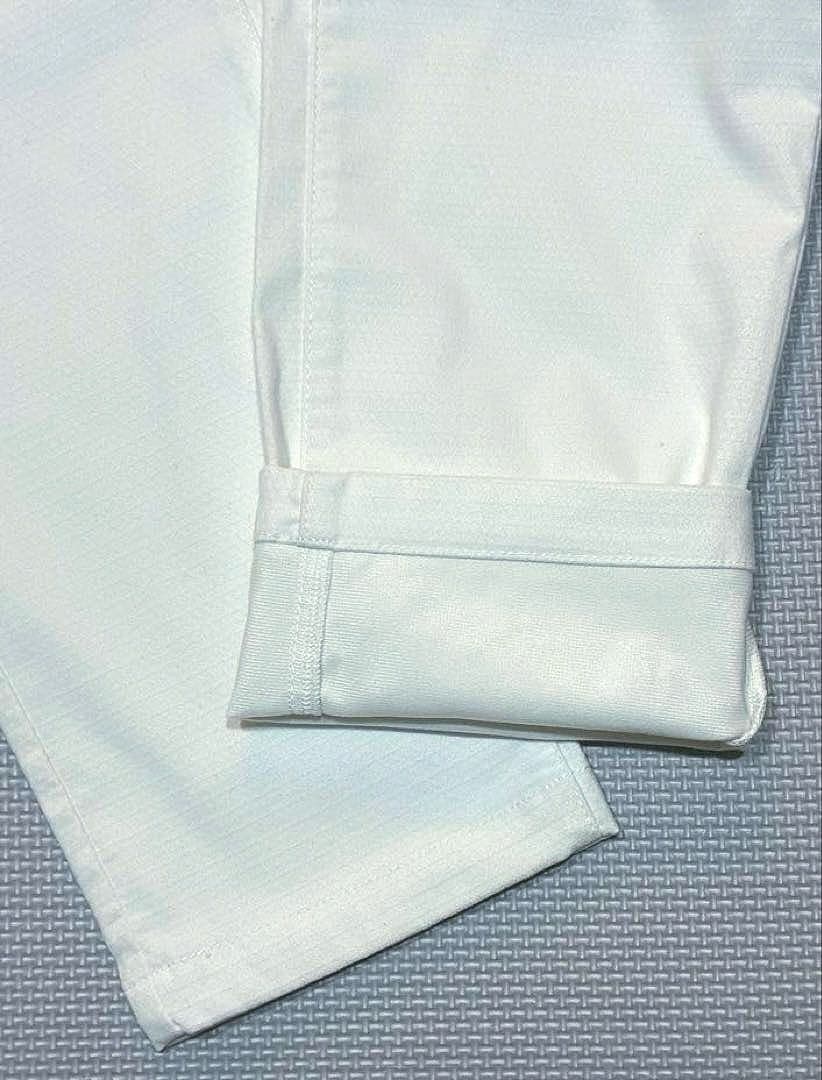 パーリーゲイツ ドビーピラミッド 表地ピーチボンディング5Pパンツ（WHT／5）