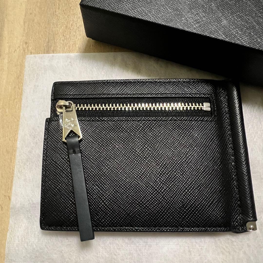 新品 ポールスミス ブライトストライププラー マネークリップ ２つ折り財布