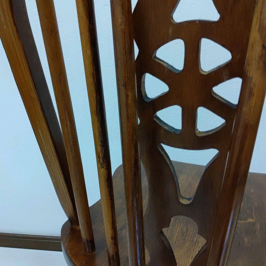 希少 回転式 英国 アンティーク ホイールバックチェア ヴィンテージチェア