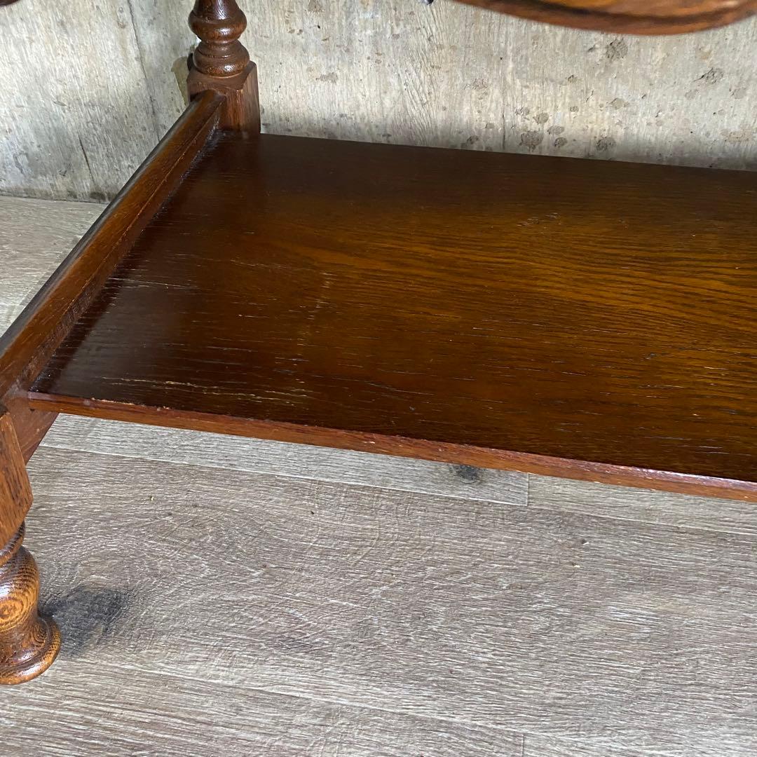 キツツキ　飛騨産業 センターテーブル　ガラス天板付き