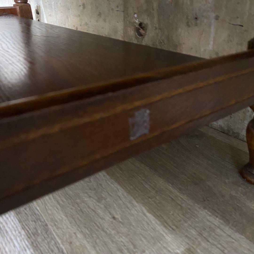 キツツキ　飛騨産業 センターテーブル　ガラス天板付き