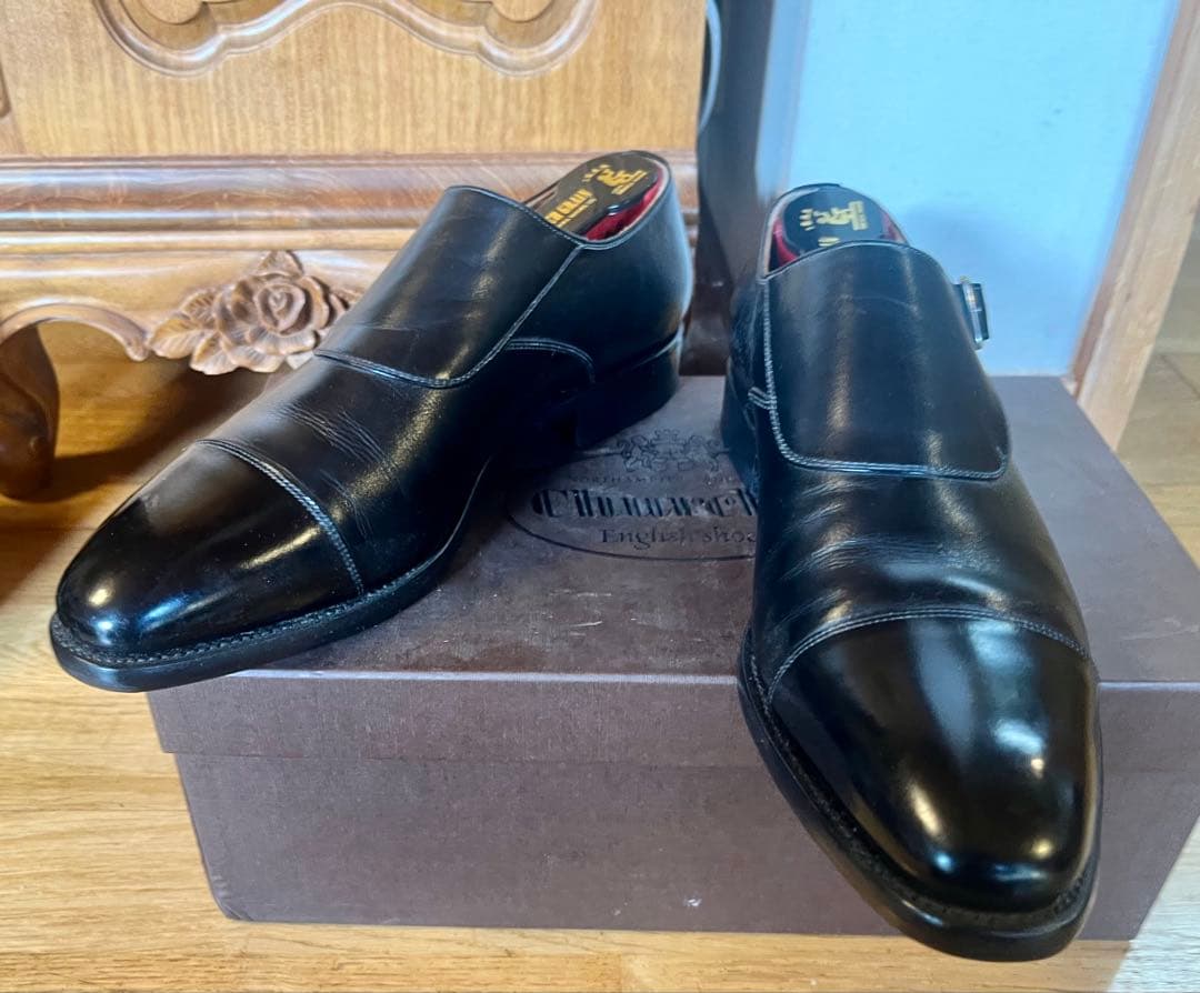 試着のみ スコッチグレイン シングルストラップ 24.5E 黒