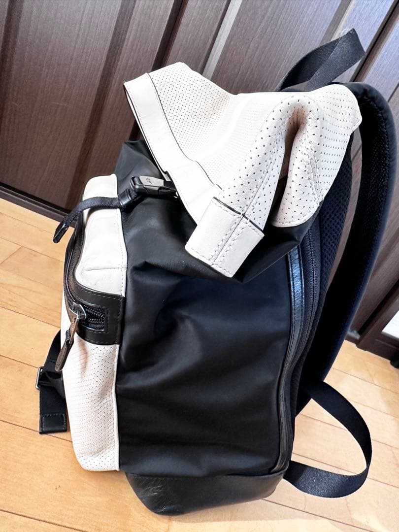 【着払い】コーチ リュック パフォレイテッド オールレザー 大容量 A4可 黒