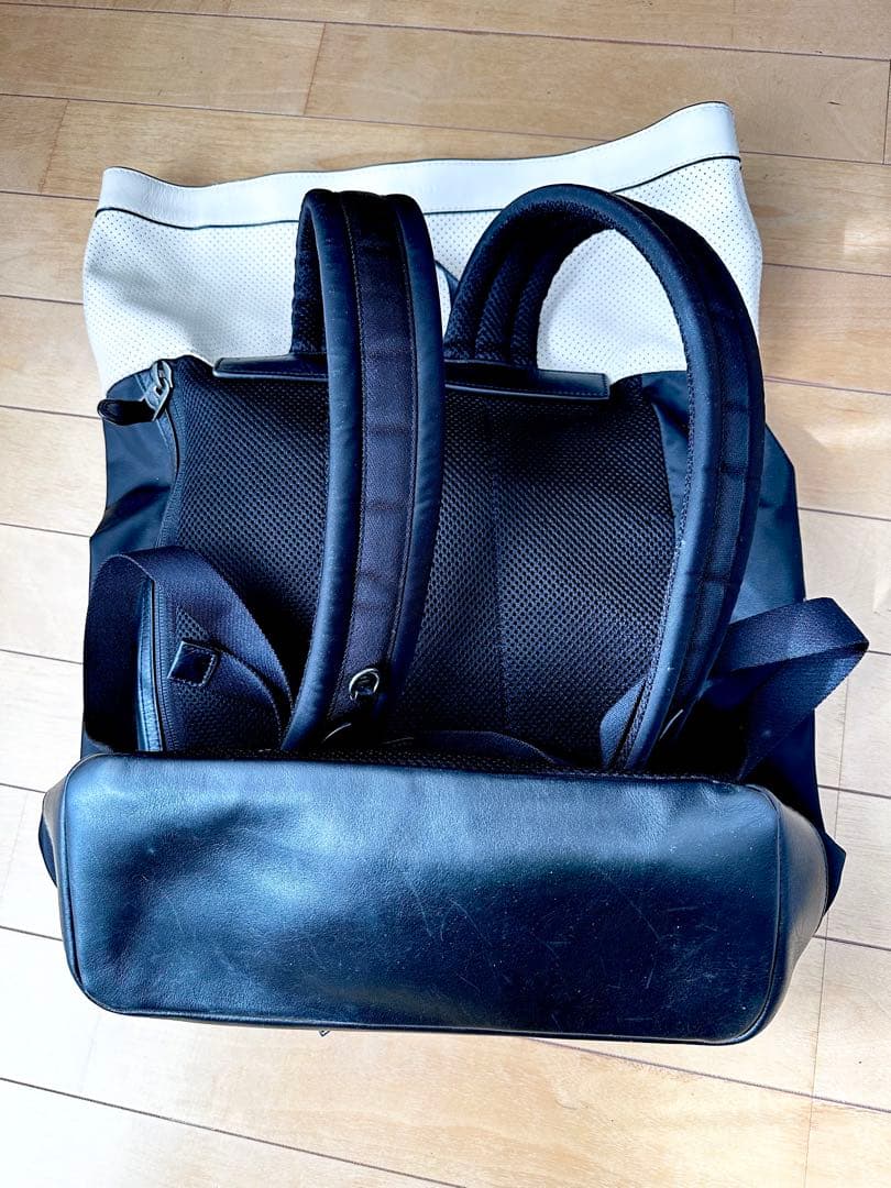 【着払い】コーチ リュック パフォレイテッド オールレザー 大容量 A4可 黒