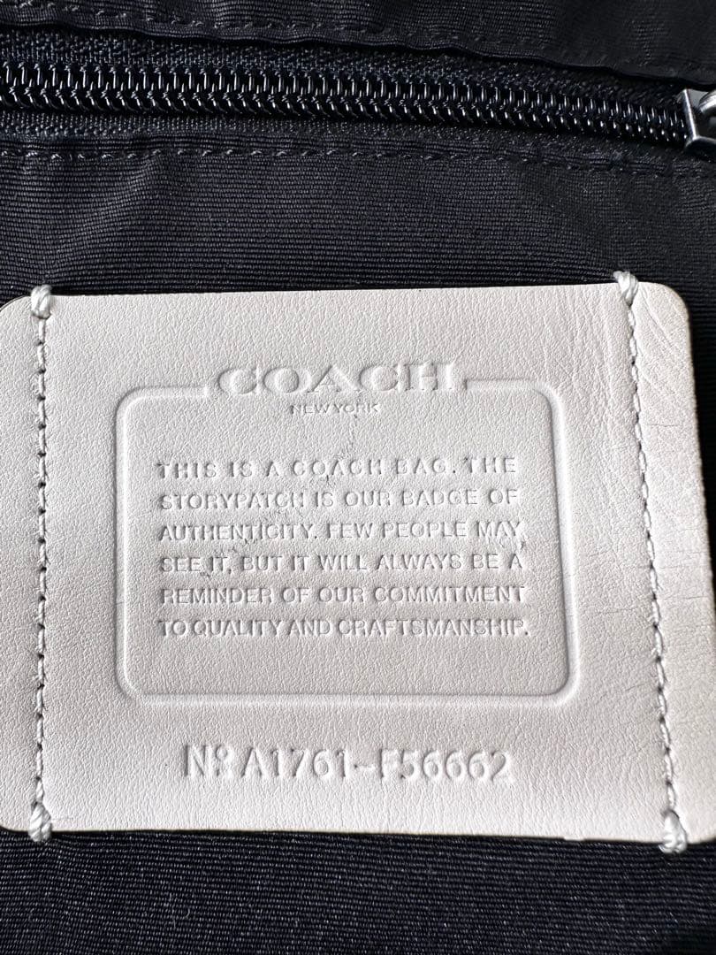 【着払い】コーチ リュック パフォレイテッド オールレザー 大容量 A4可 黒
