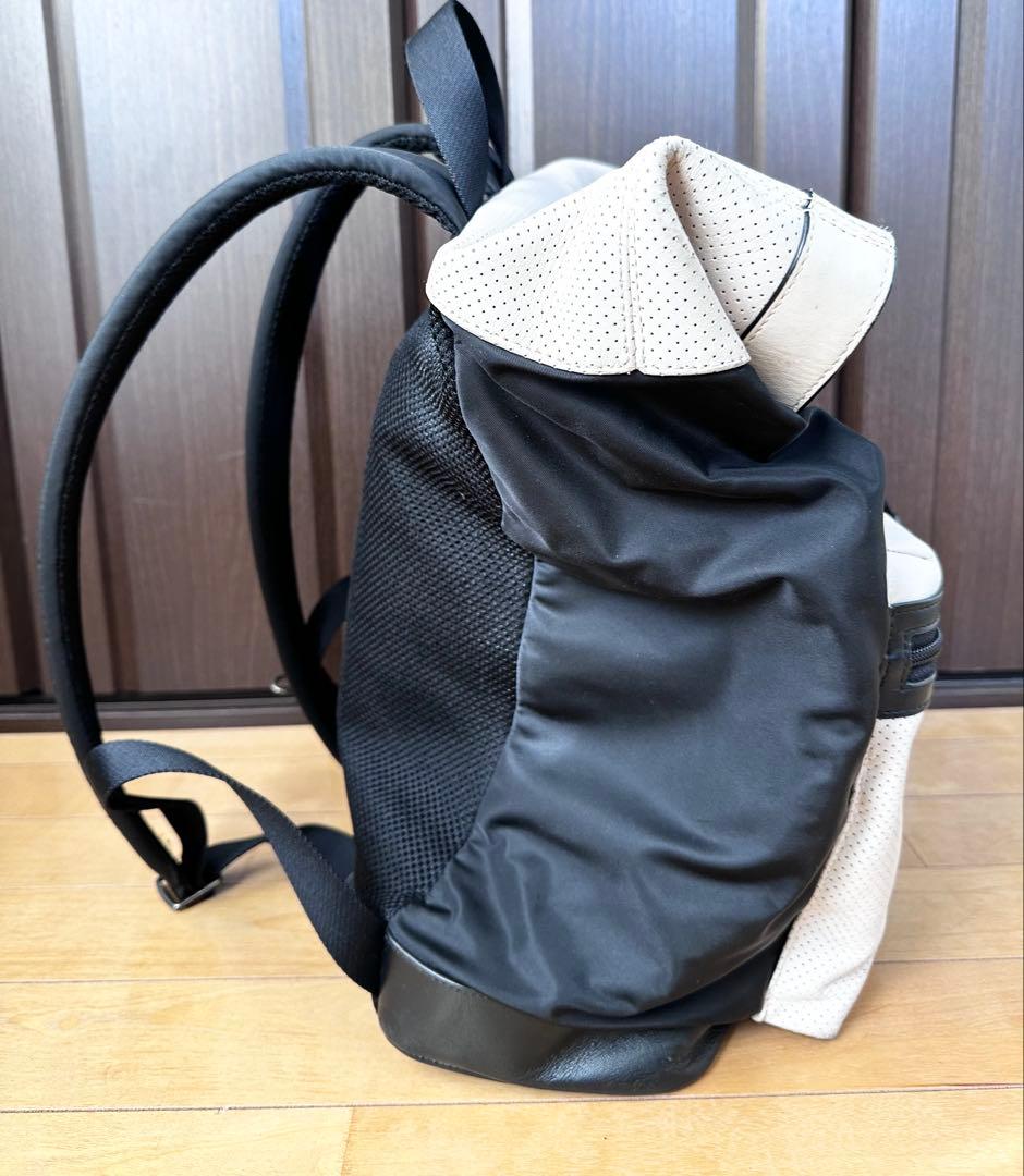 【着払い】コーチ リュック パフォレイテッド オールレザー 大容量 A4可 黒