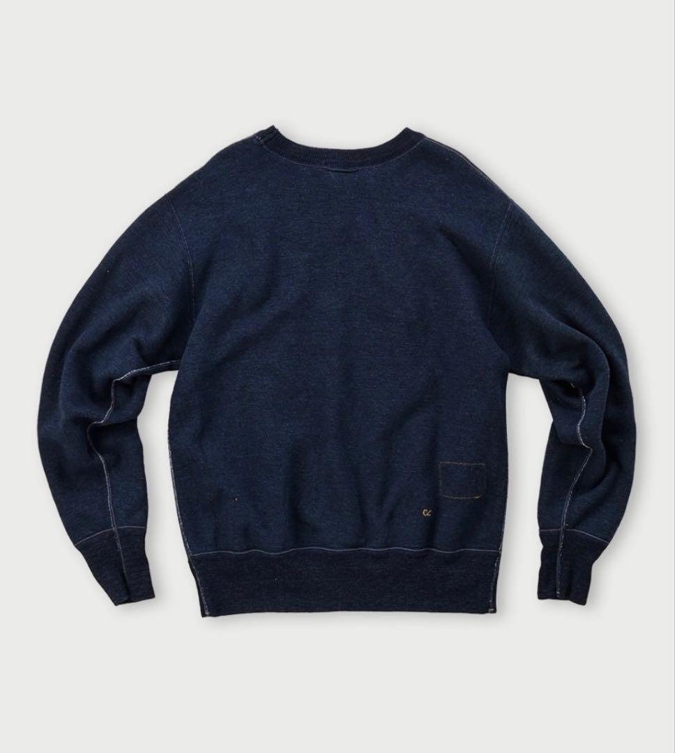 45R★裏毛のトレーナー インディゴ