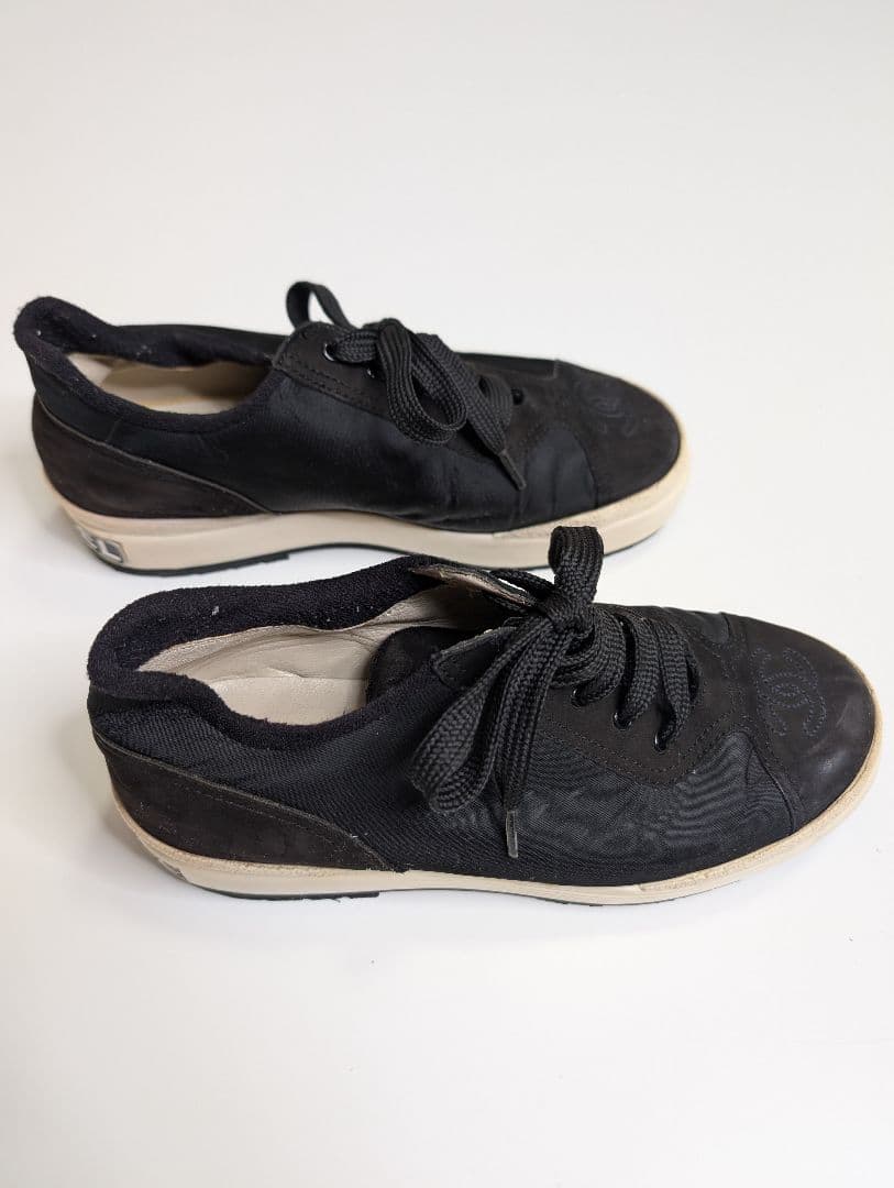 tmk826　CHANEL（シャネル）ココマーク スエード スニーカー