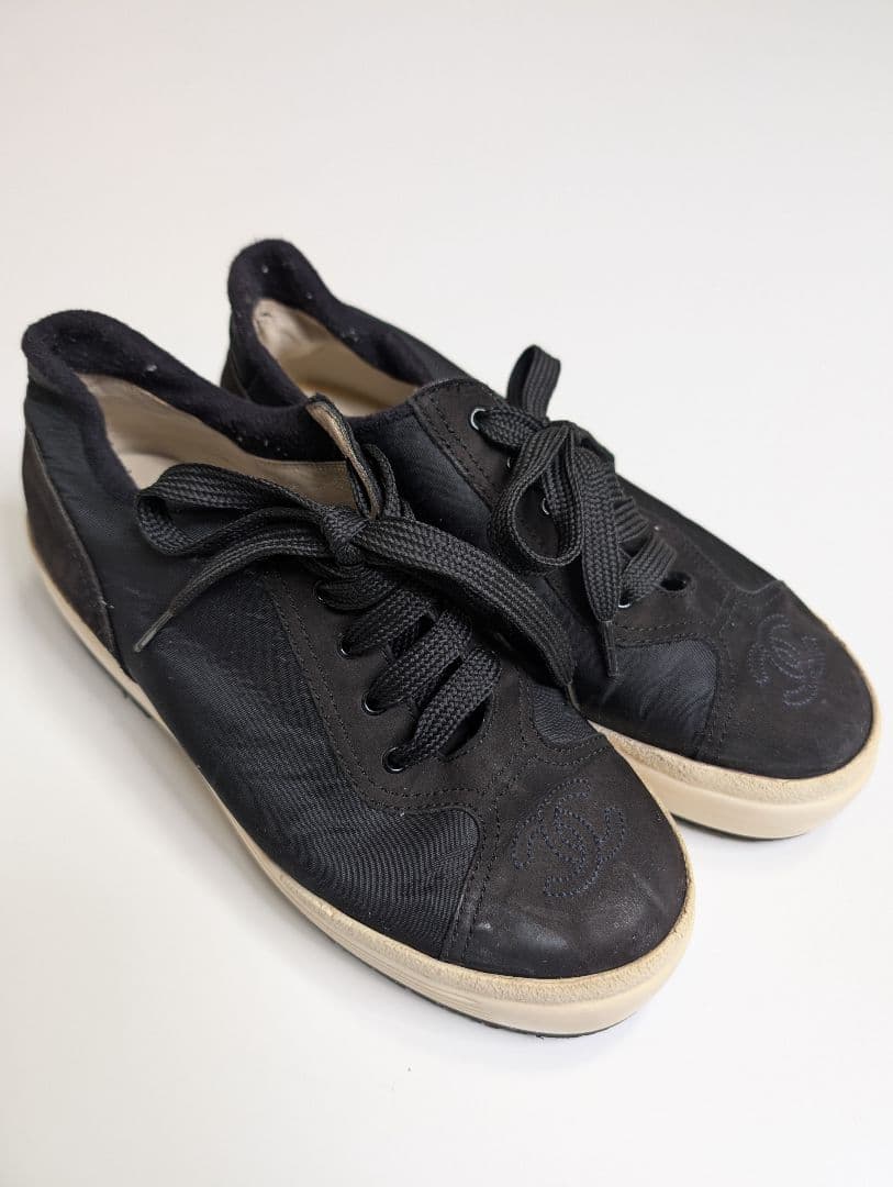 tmk826　CHANEL（シャネル）ココマーク スエード スニーカー