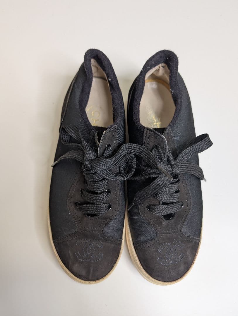 tmk826　CHANEL（シャネル）ココマーク スエード スニーカー