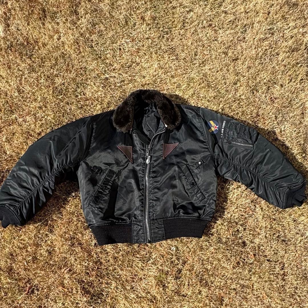 短丈　ファー付き　U.S. AIR FORCE MA-1 フライトジャケット