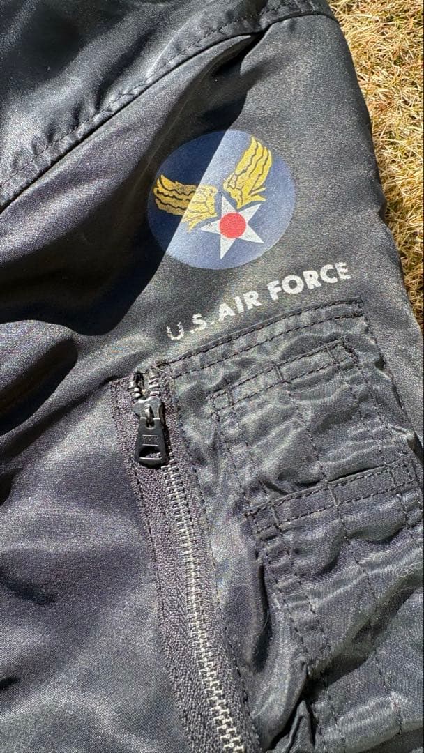 短丈　ファー付き　U.S. AIR FORCE MA-1 フライトジャケット