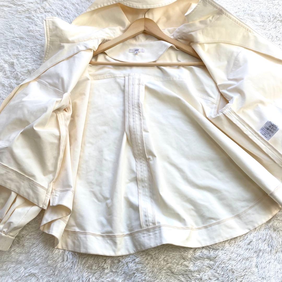 24SS 極美品　yori 撥水ハードブルゾン　Mサイズ　アイボリー