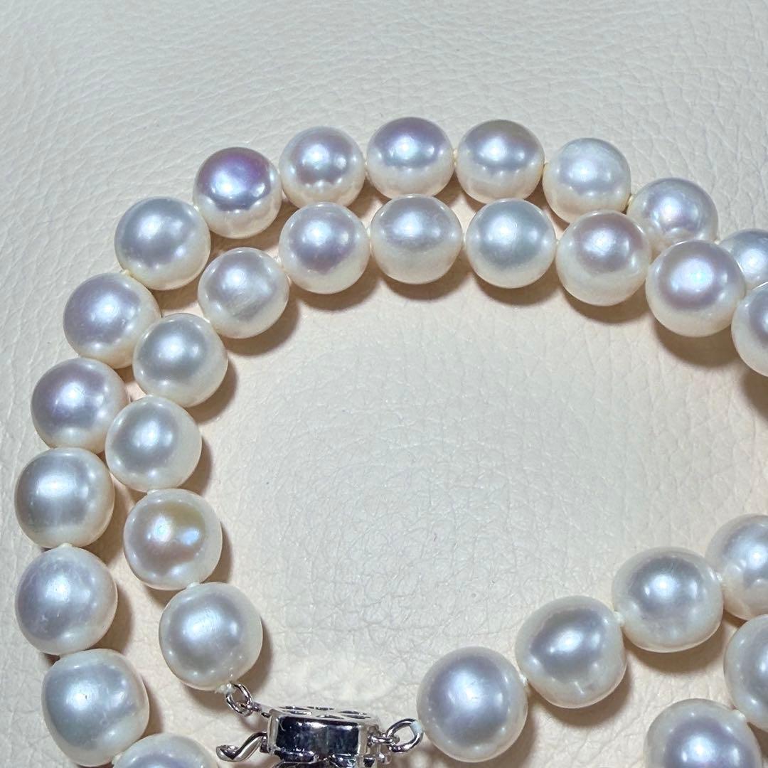 大珠✨️ 本真珠 パール ネックレス 約9.0~9.5m ジュエリー Pearl