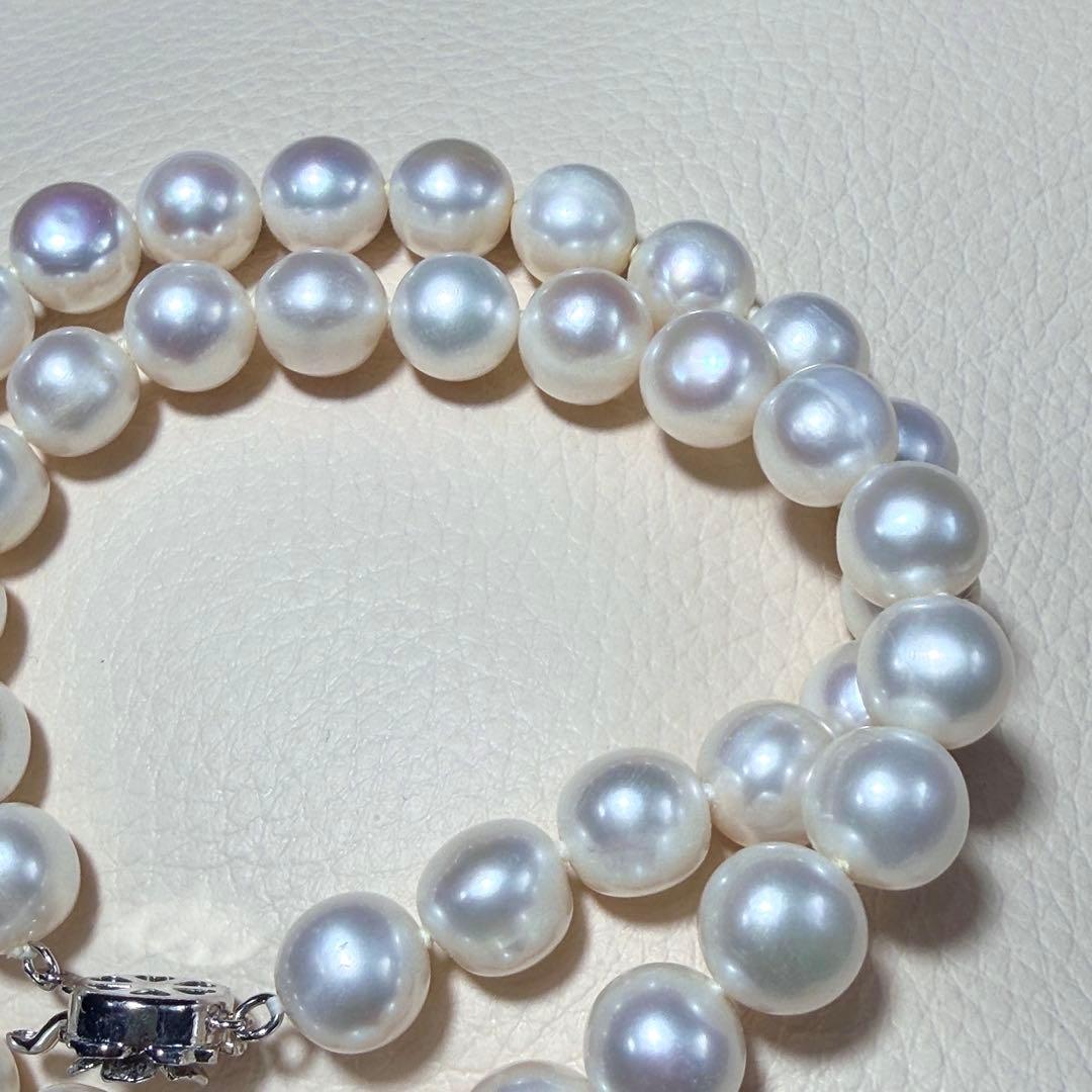 大珠✨️ 本真珠 パール ネックレス 約9.0~9.5m ジュエリー Pearl